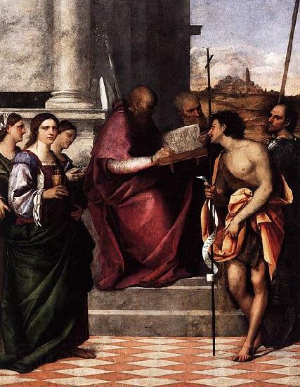 Sebastiano del Piombo San Giovanni Crisostomo Altarpiece Spain oil painting art